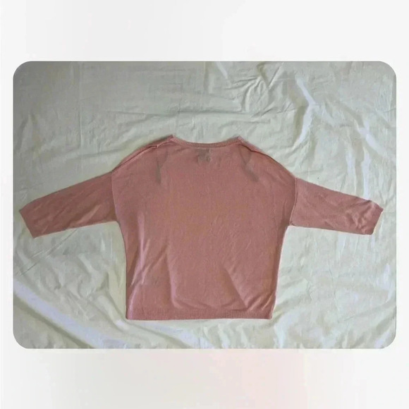 Mossimo Dutti Cold Shoulder  Pale Pink Sweater Size Small - Picture 7 of 11